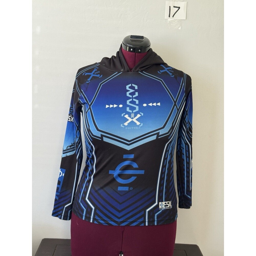 ESX 360 Esports Gaming Gear Hoodie Youth 10/12 Blue Graphic Gaming